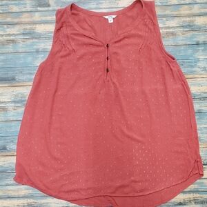 Sonoma Rust Red Sleeveless Tank Top